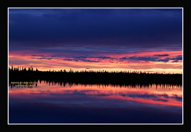 Sunset on Pond